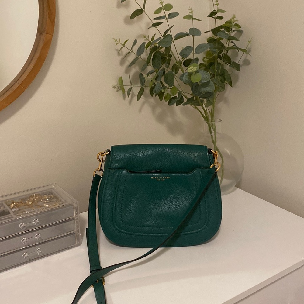 Marc Jacobs New York - emerald green cross body handbag